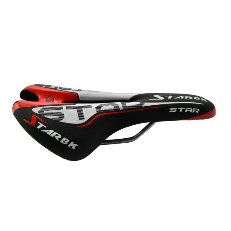Black and Red Mountain Bike Road Bike Saddle for Enhanced Cycling Experience