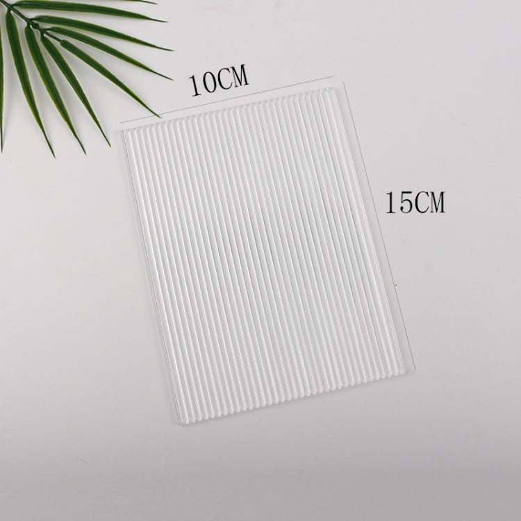 2 Pieces 10 x 15cm Acrylic Texture Background Boards for Photo Props and Decorative Ornaments - Thick Stripes