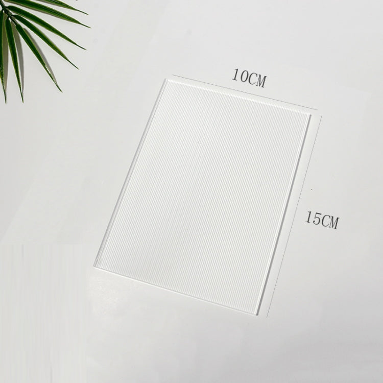 Acrylic Texture Background Boards with Geometric Pinstripe Design - Set of 2