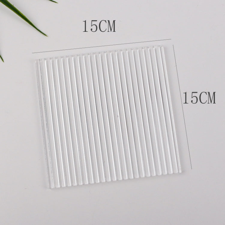 Acrylic Texture Background Board with Thick Stripes - 15 x 15cm