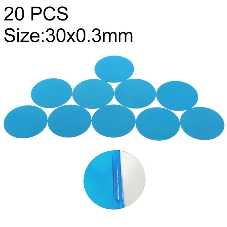 20 PCS Thin Metal Plate Disk Iron Sheets for Magnetic Car Phone Stand Holder