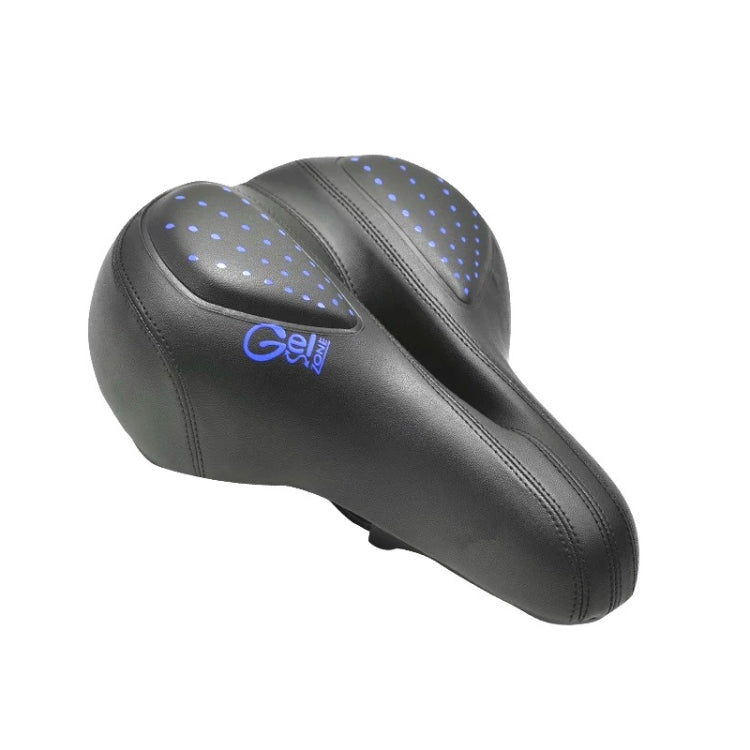 Comfortable Hollow Design Silicone Bicycle Saddle- Blue