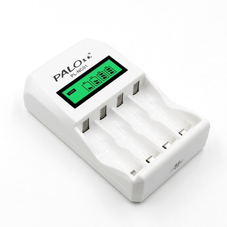Intelligent 4-Slot LCD Battery Charger for AA/AAA Ni-MH/Ni-Cd Rechargeable Batteries (EU Plug)