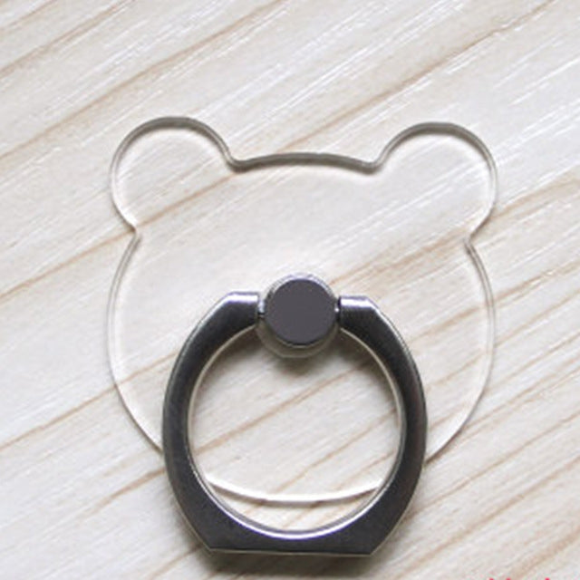 Adorable Panda Head Transparent Mobile Phone Holder (Pack of 10)