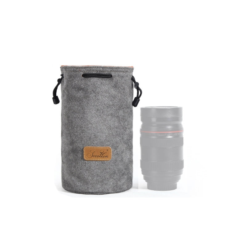 Digital Protection Portable SLR Lens Bag with Shockproof S.C.COTTON Liner