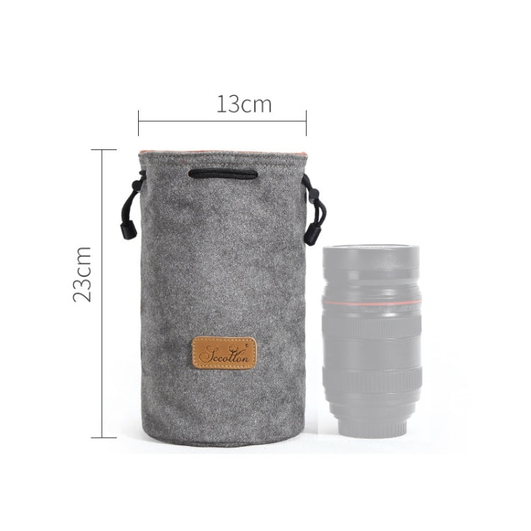 Digital Protection Portable SLR Lens Bag with Shockproof S.C.COTTON Liner
