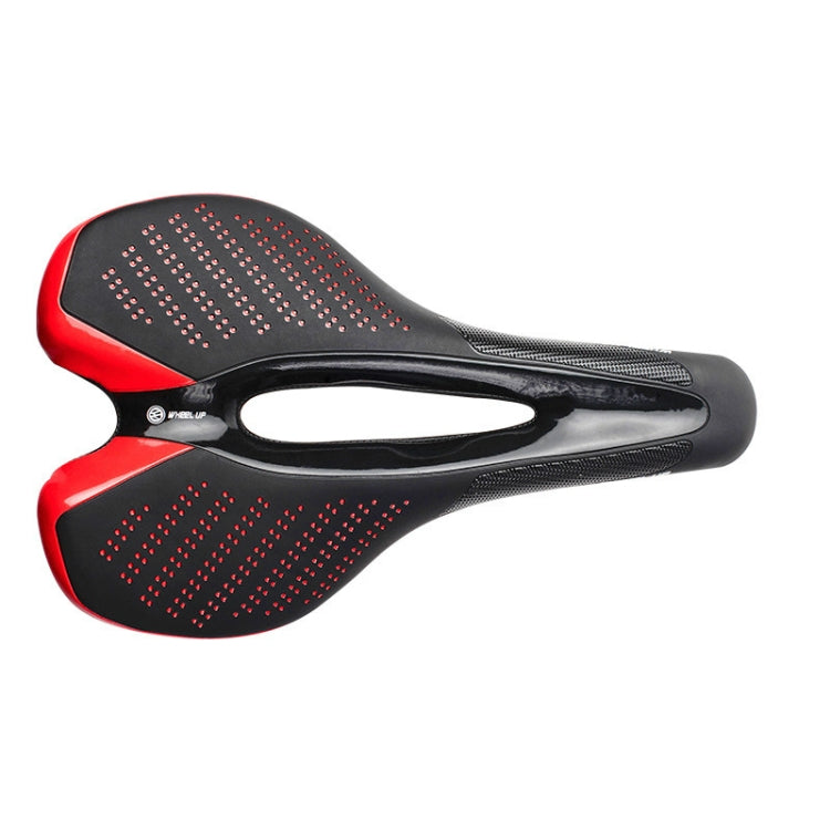 Wheel Up Red Bicycle Seat Cushion with Honeycomb Mesh Anti-Slip Design
