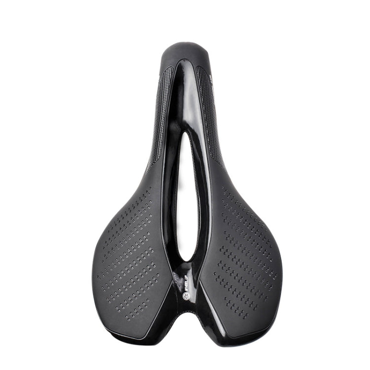 Black Wheel Up Bicycle Seat Saddle with Shock Absorption and Ventilation
