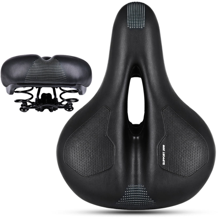 Shock Absorbing Mountain Bike Saddle with Comfortable Cushion and Spring Accessories