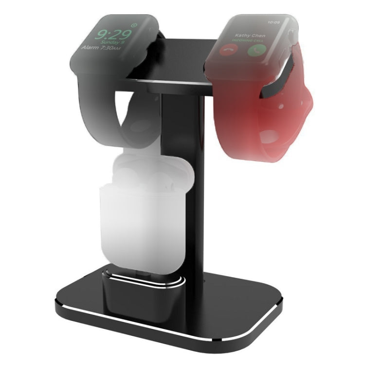 Metal Desktop Stand with Wireless Charging for iWatch and iPods