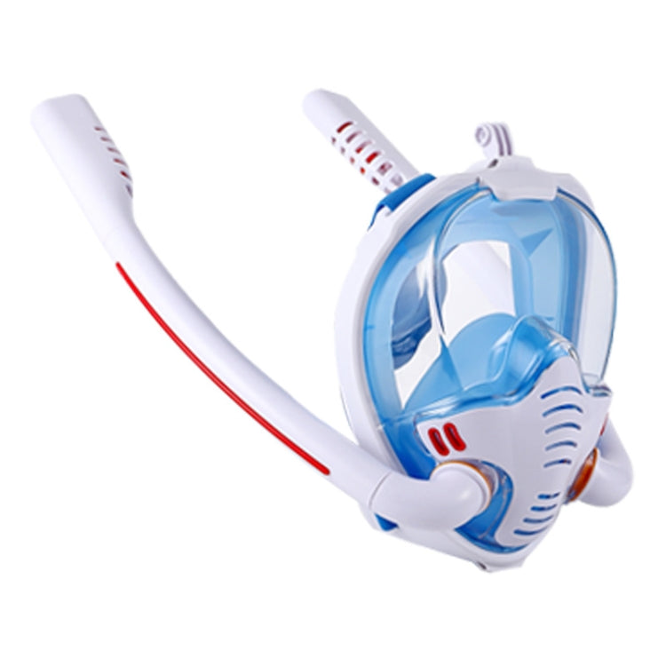 Double Tube Silicone Full Dry Snorkeling Mask for Adults with Detachable Camera Holder