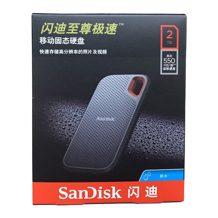 SanDisk E60 High Speed USB 3.1 Computer Mobile SSD Solid State Drive, Capacity: 2TB