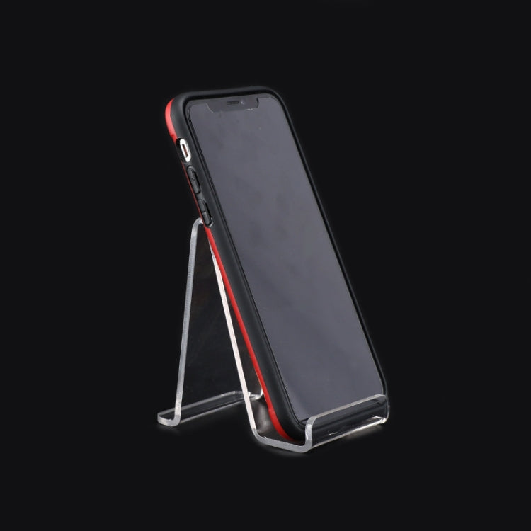 Acrylic Transparent Mobile Phone Display Stand - Set of 10