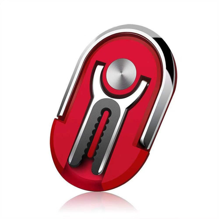 3-Piece Creative Car Phone Holder Multi-Function Air Outlet Navigation Ring Bracket (Red)