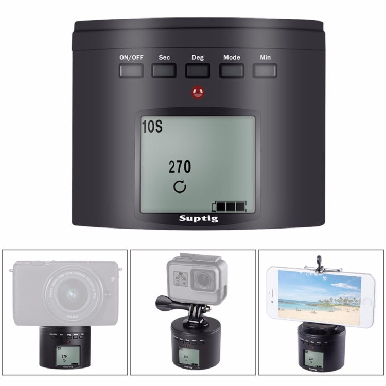 360 Degree Panoramic-Head Power-driven Time Lapse Stabilizer Tripod Adapter