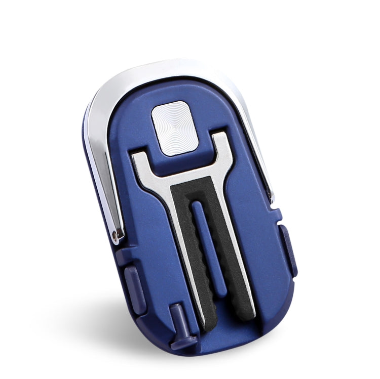Creative 3-Piece Car Phone Holder with Multi-Function Air Outlet Navigation Ring Bracket (Blue)