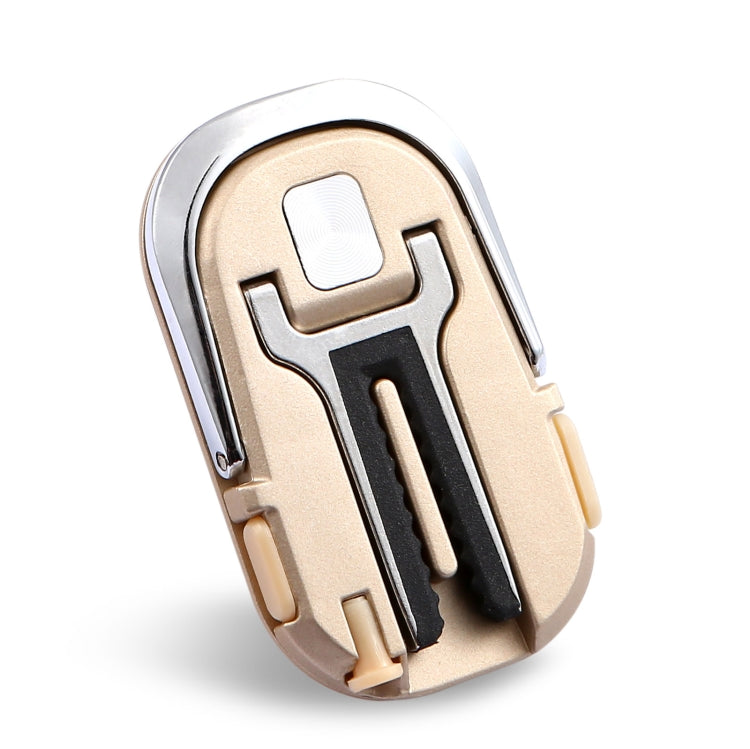 3 Piece Stylish Golden Car Phone Holder with 360-Degree Rotation