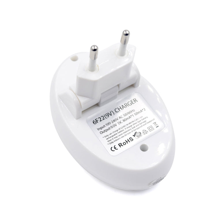 9V Lithium Rechargeable Battery Charger with EU Plug