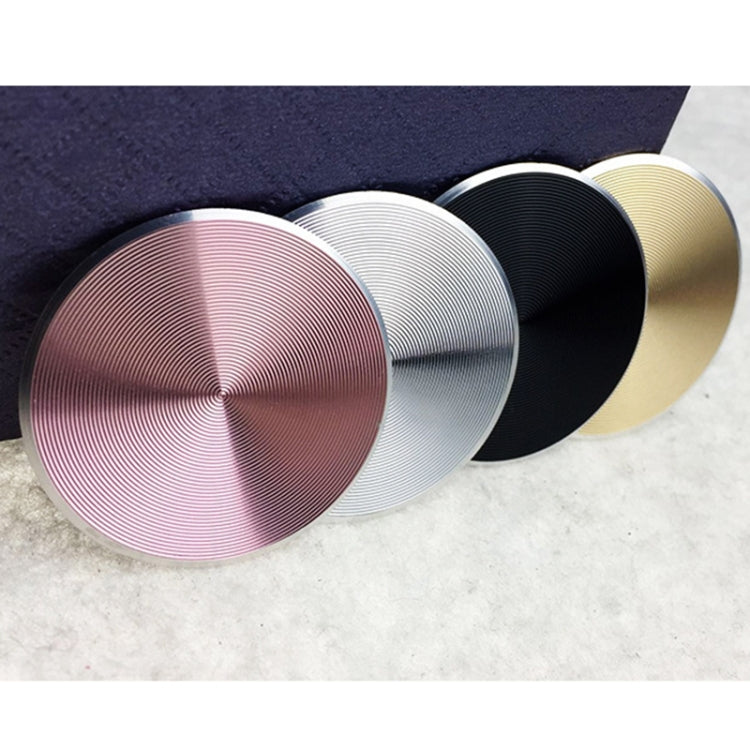 10-Piece CD Texture Aluminum Alloy Magnetic Sheet Set for Car Phone Holder, Black