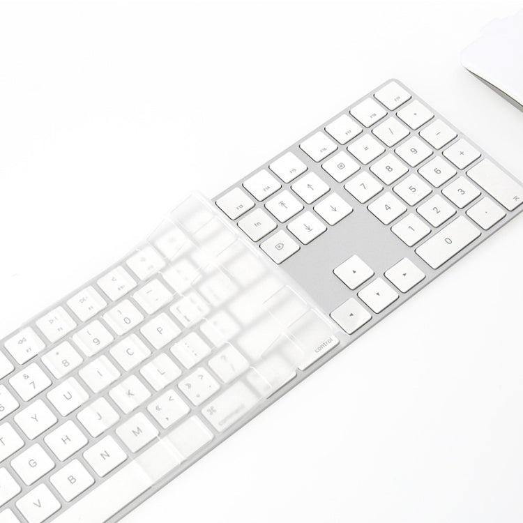 Transparent TPU Nano Long Keyboard Protective Film for iMac 2017 Magic Keyboard (with Numeric Keypad) - T17606