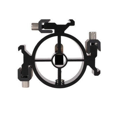 3-Way Triple Head Hot Shoe Mount Adapter for Flash and Light Stand