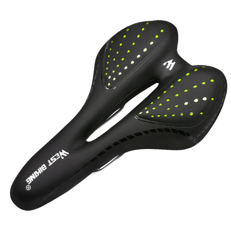 WEST BIKING Silicone Thickened Soft And Comfortable Bicycle Seat in Dark Green