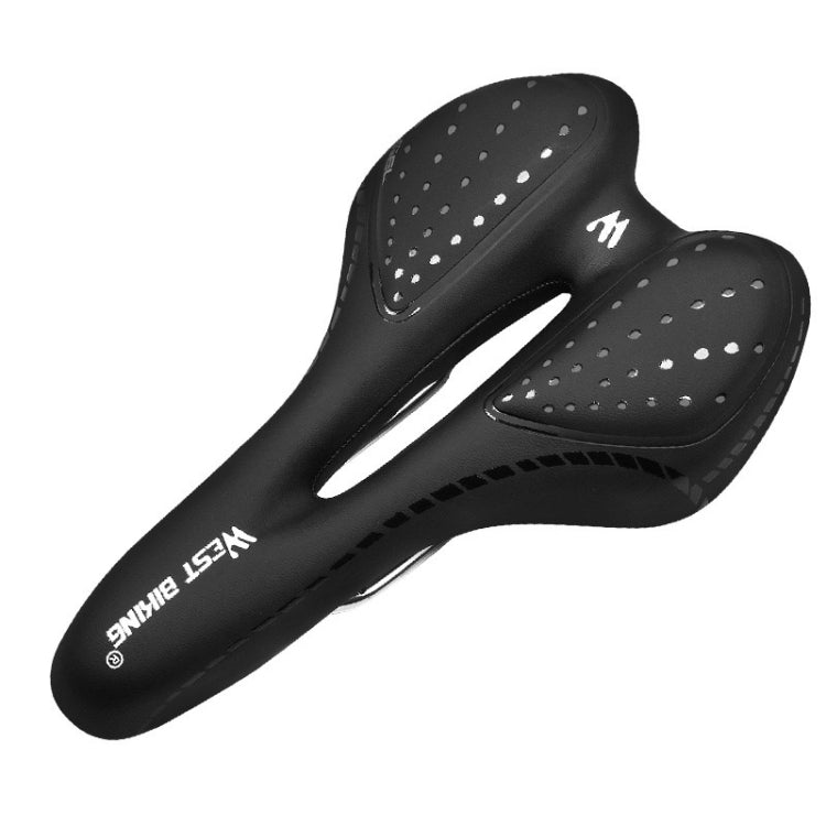 WEST BIKING Silicone Thickened Bicycle Seat - Black