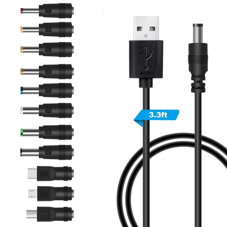 Ultimate 11 in 1 USB Multi-Function Interchange Plug Charging Cable