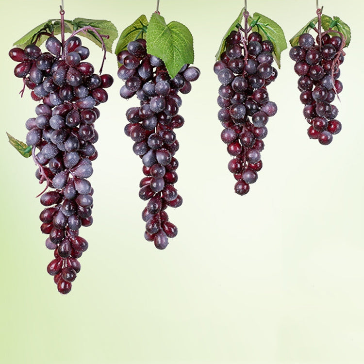36 Purple Grapes Simulation Fruit Bunches - PVC Simulation Grapes