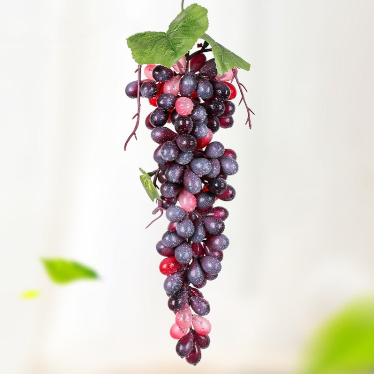 Simulation Agate Grapes - 110 Granules, 2 Bunches, PVC Material