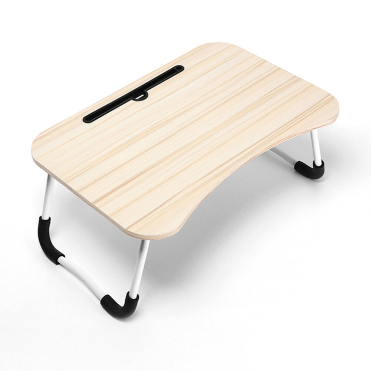 Foldable USB Computer Desk With Fan & Lamp, 60x40x28cm (White Maple)