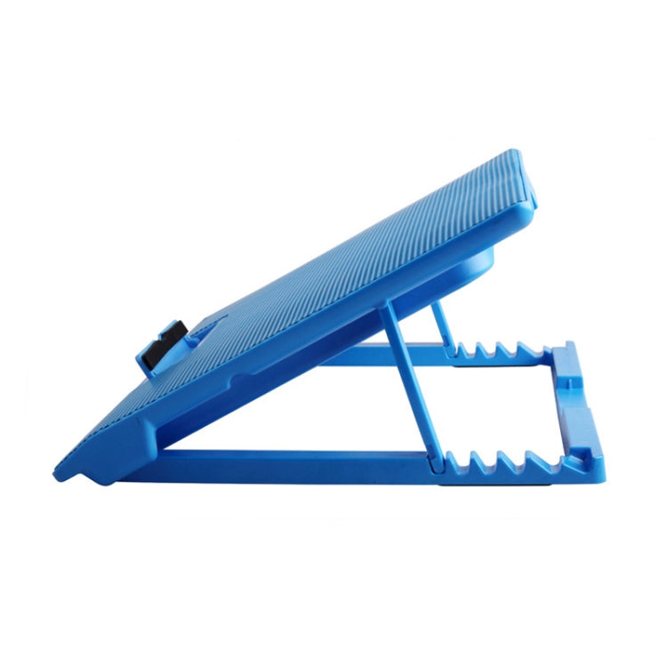 NUOXI M8 Laptop Radiator with Six Fans, Multi-Angle Adjustment, and Touch Screen Button Bracket (Blue)