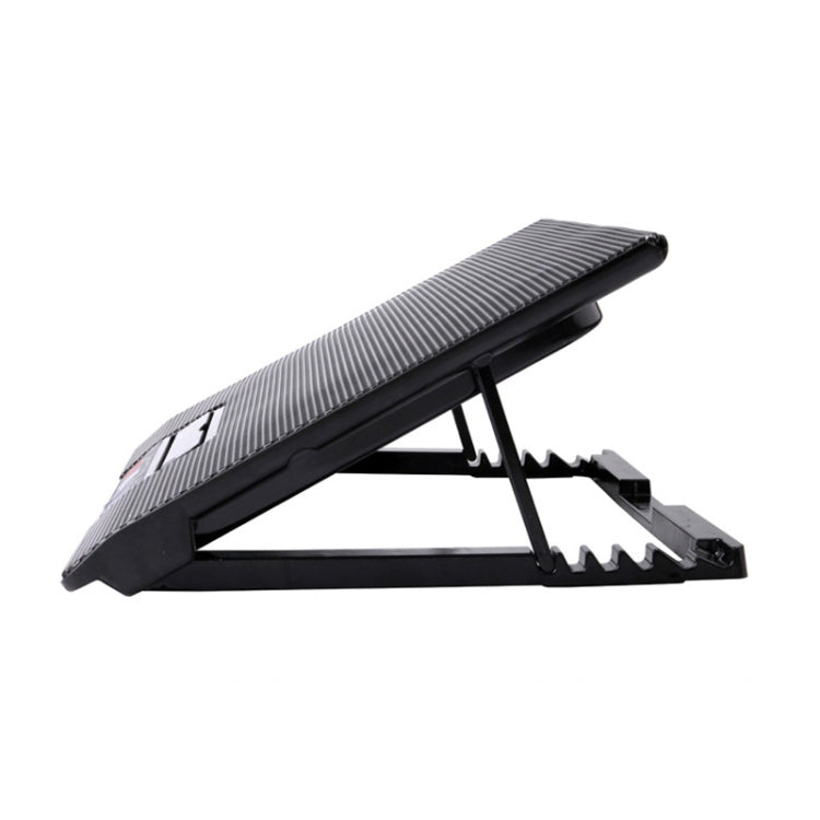NUOXI M8 Laptop Cooling Pad with Six Fans and Adjustable Stand (Black)