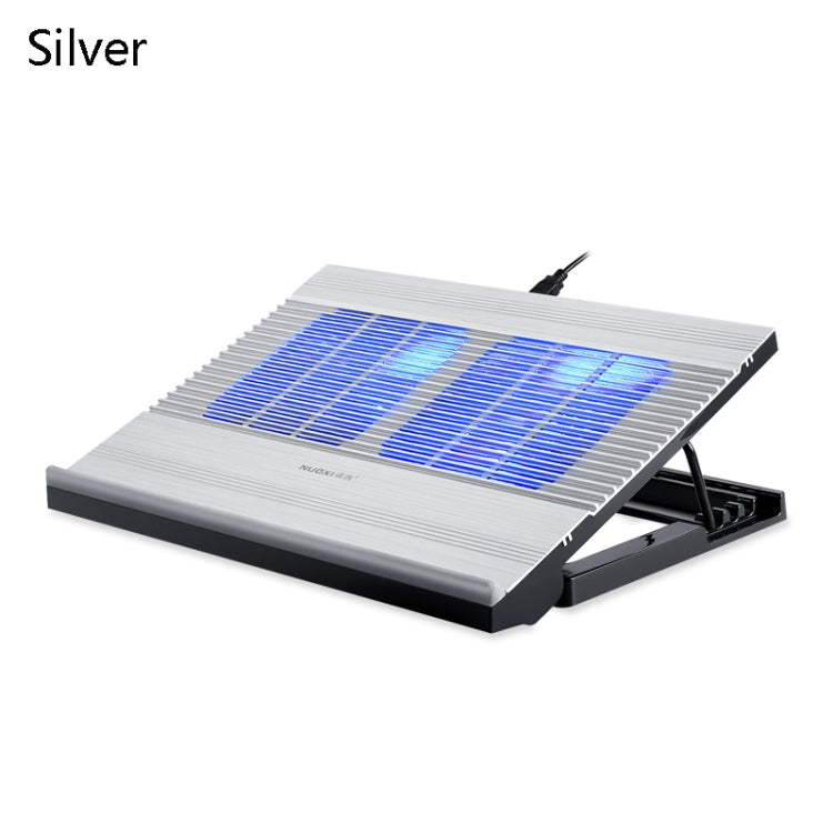 NUOXI T10 Laptop Radiator with Multi-Adjustable Aluminum Alloy Stand (Silver)