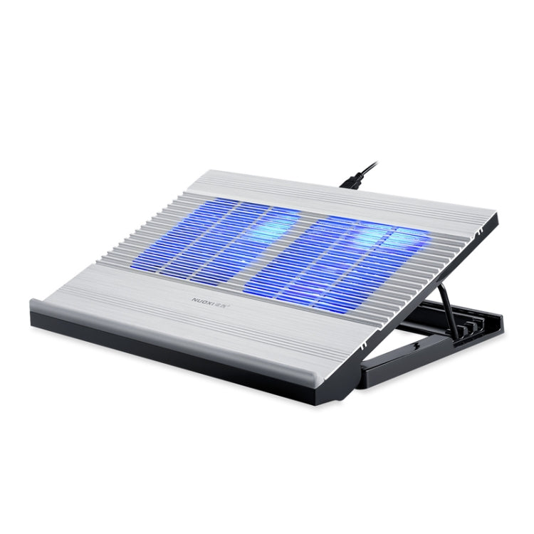NUOXI T10 Laptop Radiator with Multi-Adjustable Aluminum Alloy Stand (Silver)
