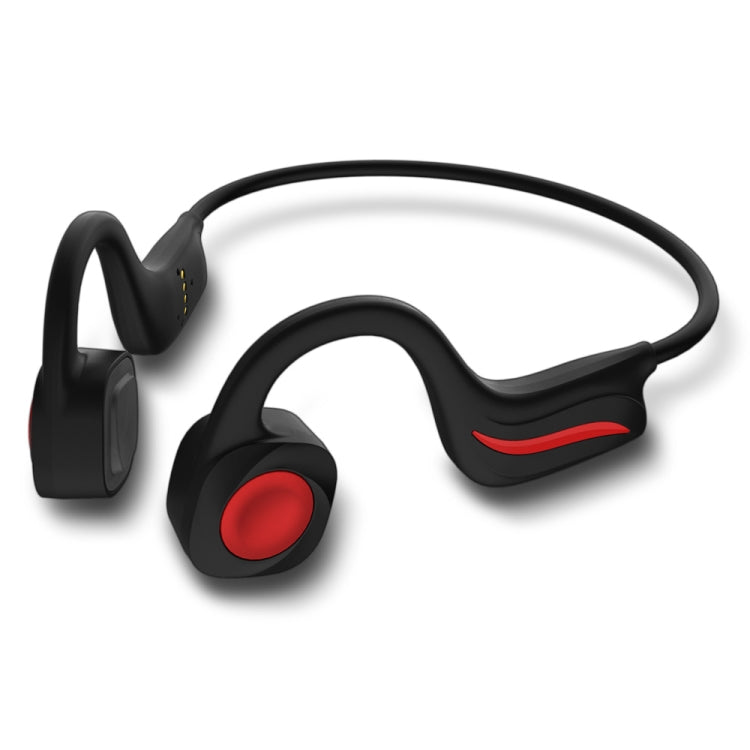 B20 Magnetic Suction Charging Bone Conduction Wireless Swimming Earphone (Red)