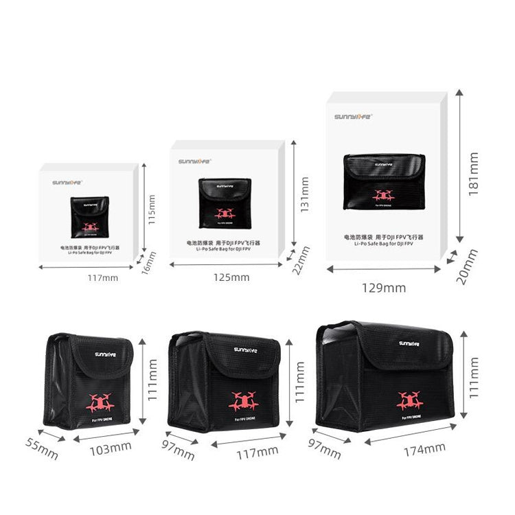 Safeguard Your DJI FPV Drone Batteries with Sunnylife FV-DC261 Battery Explosion-proof Bag