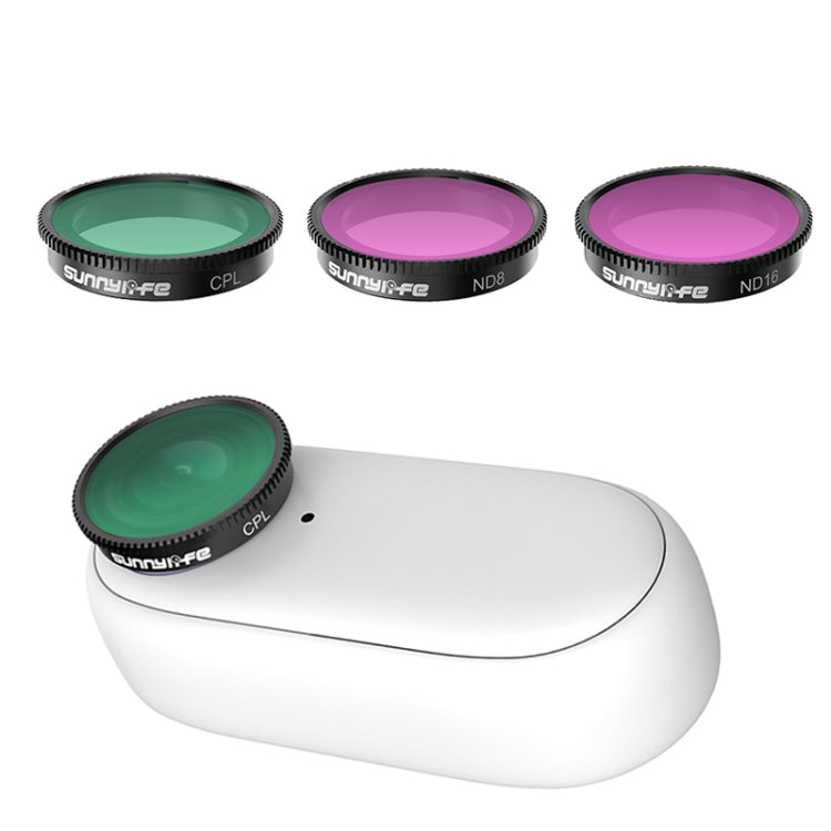 Sunnylife Insta360 GO 2 Sports Camera Filter Set - 3 in 1 CPL+ND8+ND16