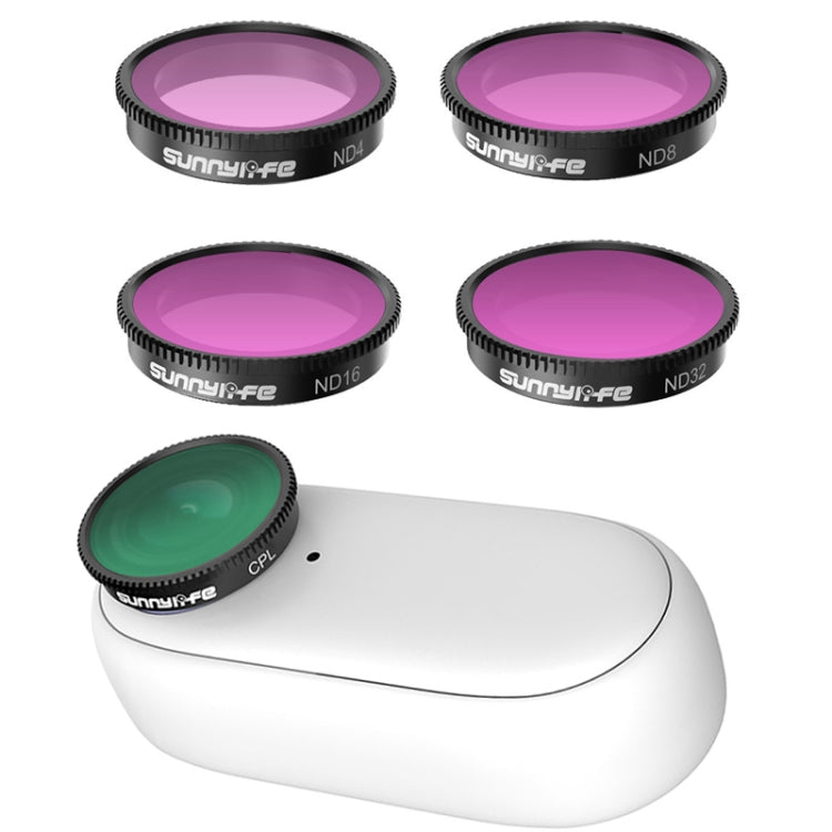 Sunnylife Sports Camera Filter Set for Insta360 GO 2 - 4 in 1 ND4+ND8+ND16+ND32
