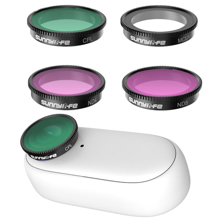 Sunnylife Insta360 GO 2 Sports Camera Filter 4-in-1 CPL+UV+ND4+ND8