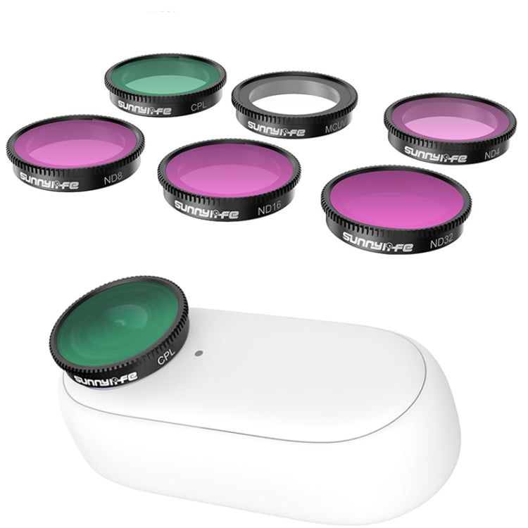Sunnylife 6 in 1 CPL+UV+ND4+ND8+ND16+ND32 Filter Set for Insta360 GO 2