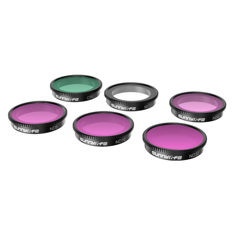 Sunnylife 6 in 1 CPL+UV+ND4+ND8+ND16+ND32 Filter Set for Insta360 GO 2