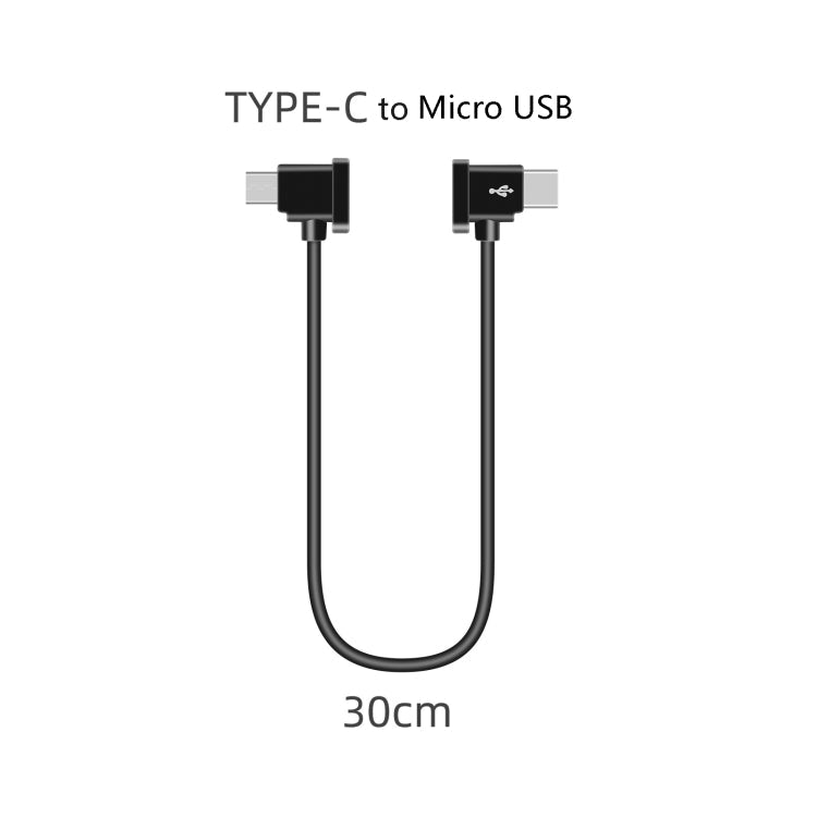 DJI Compatible Type-C to Micro USB Cable for Mavic Air 2S, FPV Glasses V2, Mavic Mini 2, Osmo Pocket 2
