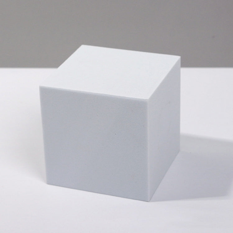 8-Piece Geometric Cube Photo Props Set - Large White Square Color