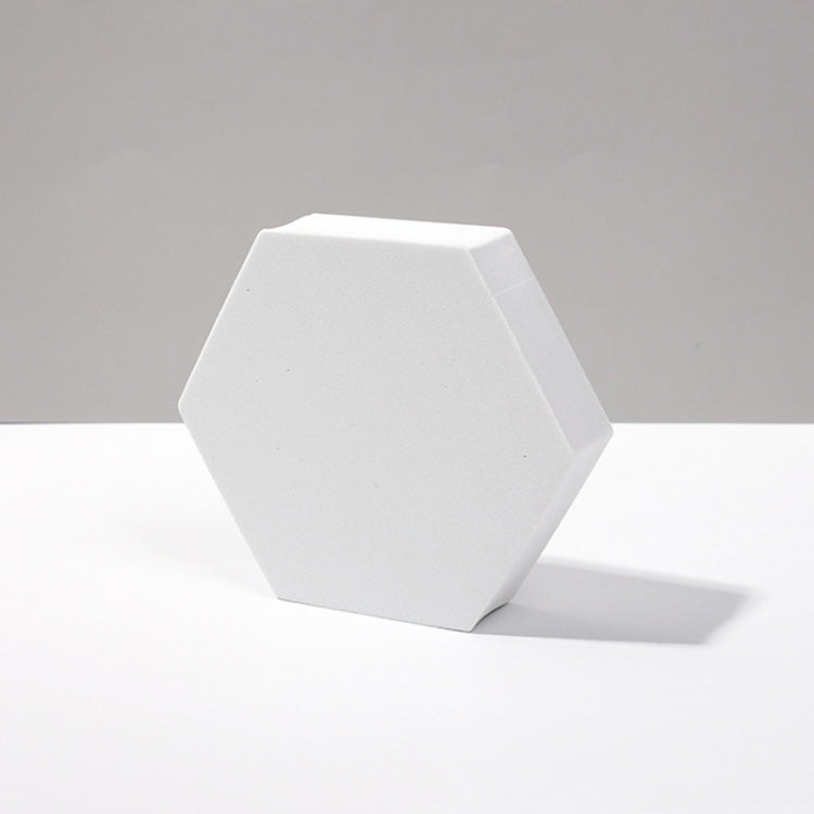 8-Piece Geometric Cube Photo Props Set - Small White Hexagon Color