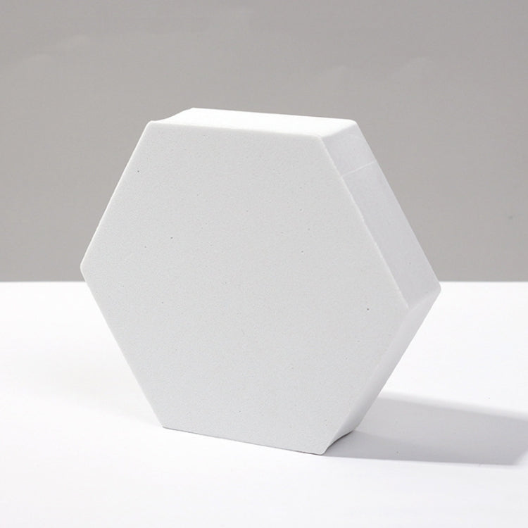 8-Piece Geometric Cube Photo Props Set - Large White Hexagon