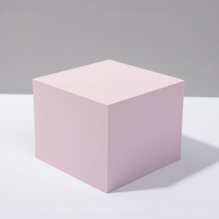 8-Piece Geometric Cube Photo Props Set for Photography Platform - Large Light Pink Rectangular Color