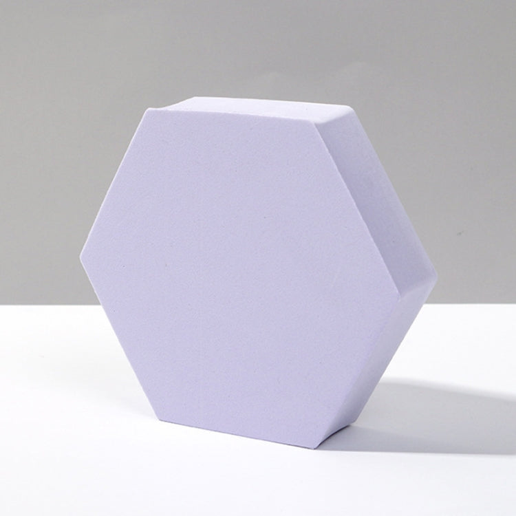 8 Piece Geometric Cube Photo Props Set, Large Purple Hexagon