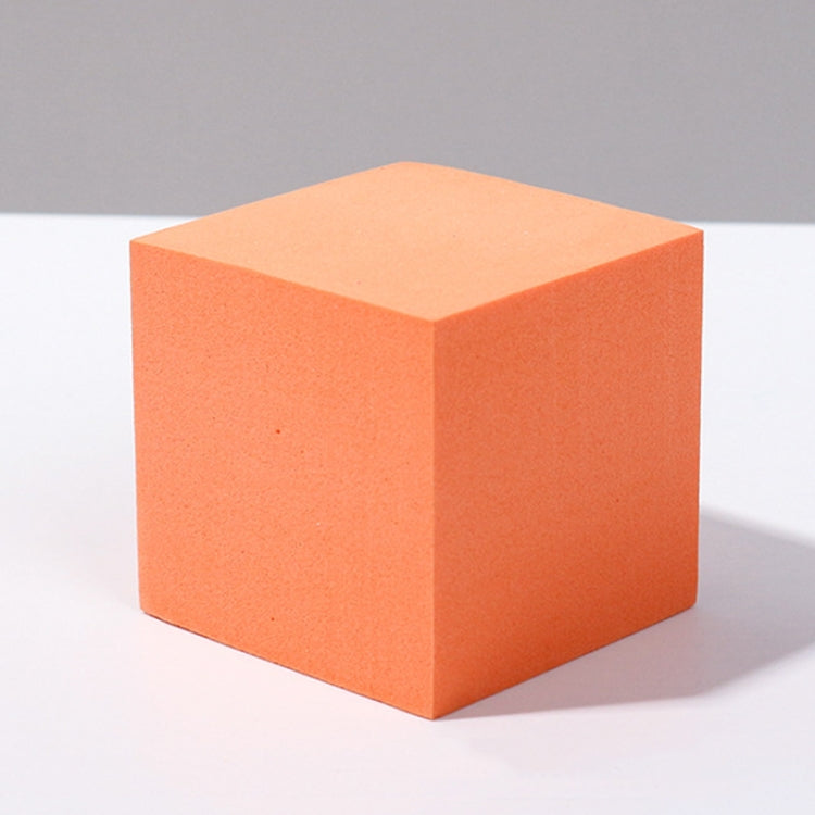 8-Piece Geometric Cube Photo Props Set in Large Orange Square Color