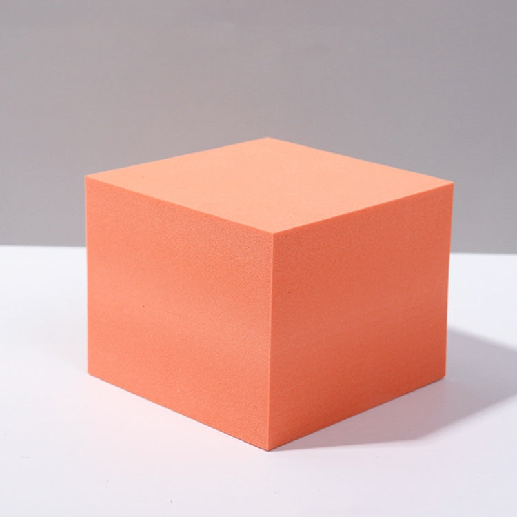 Orange Rectangular Geometric Cube Photo Props Set - 8 Pieces